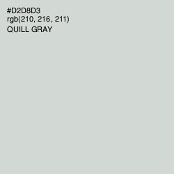 #D2D8D3 - Quill Gray Color Image
